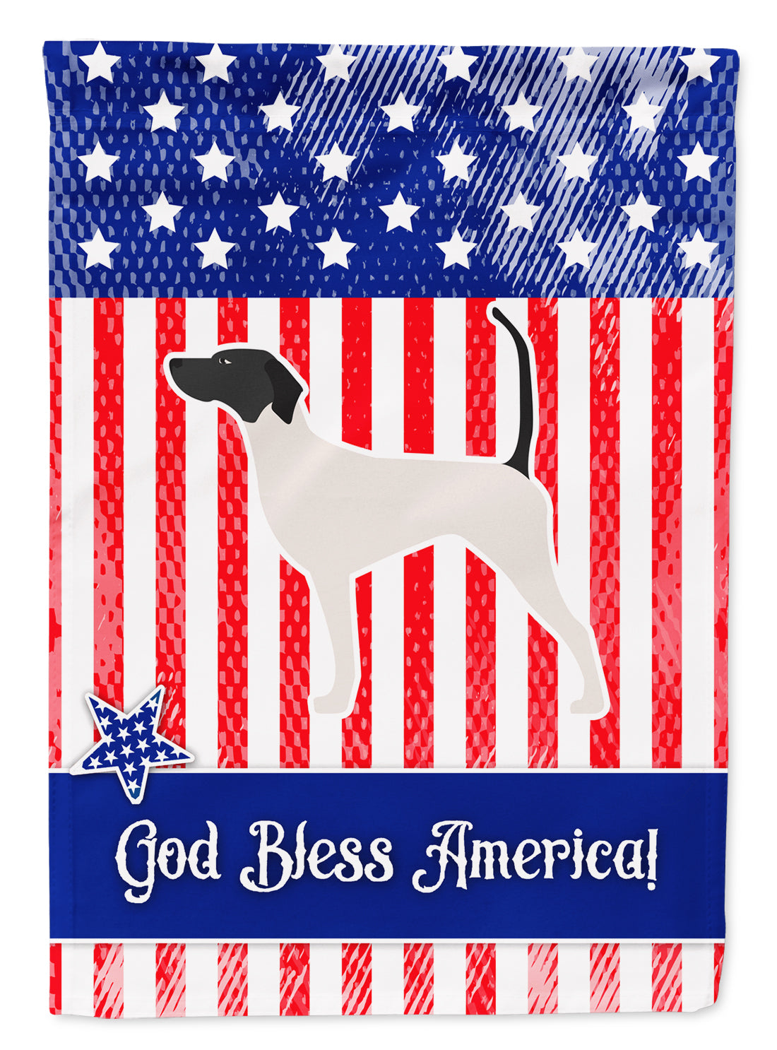 USA Patriotic English Pointer Flag Garden Size BB3295GF  the-store.com.