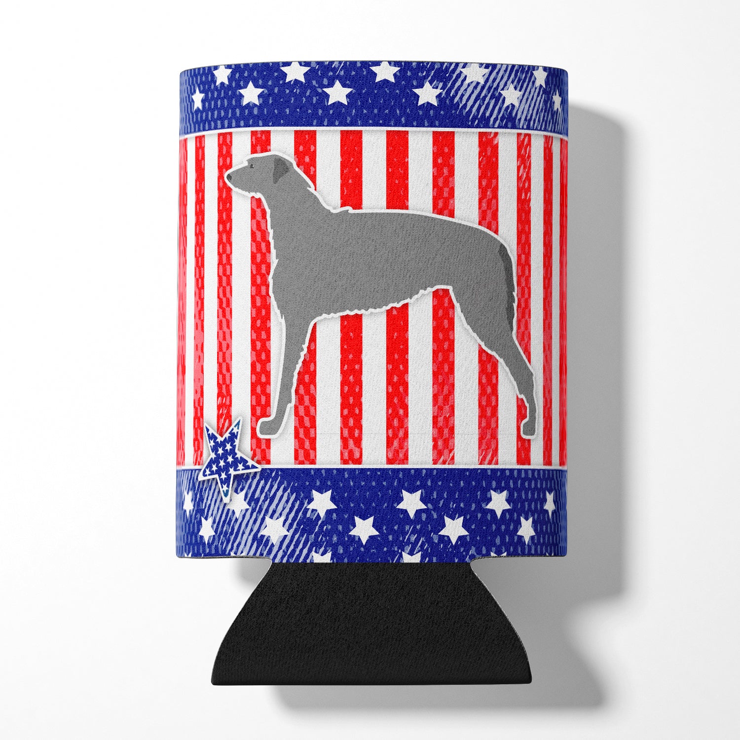 USA Patriotic Scottish Deerhound Can or Bottle Hugger BB3296CC  the-store.com.