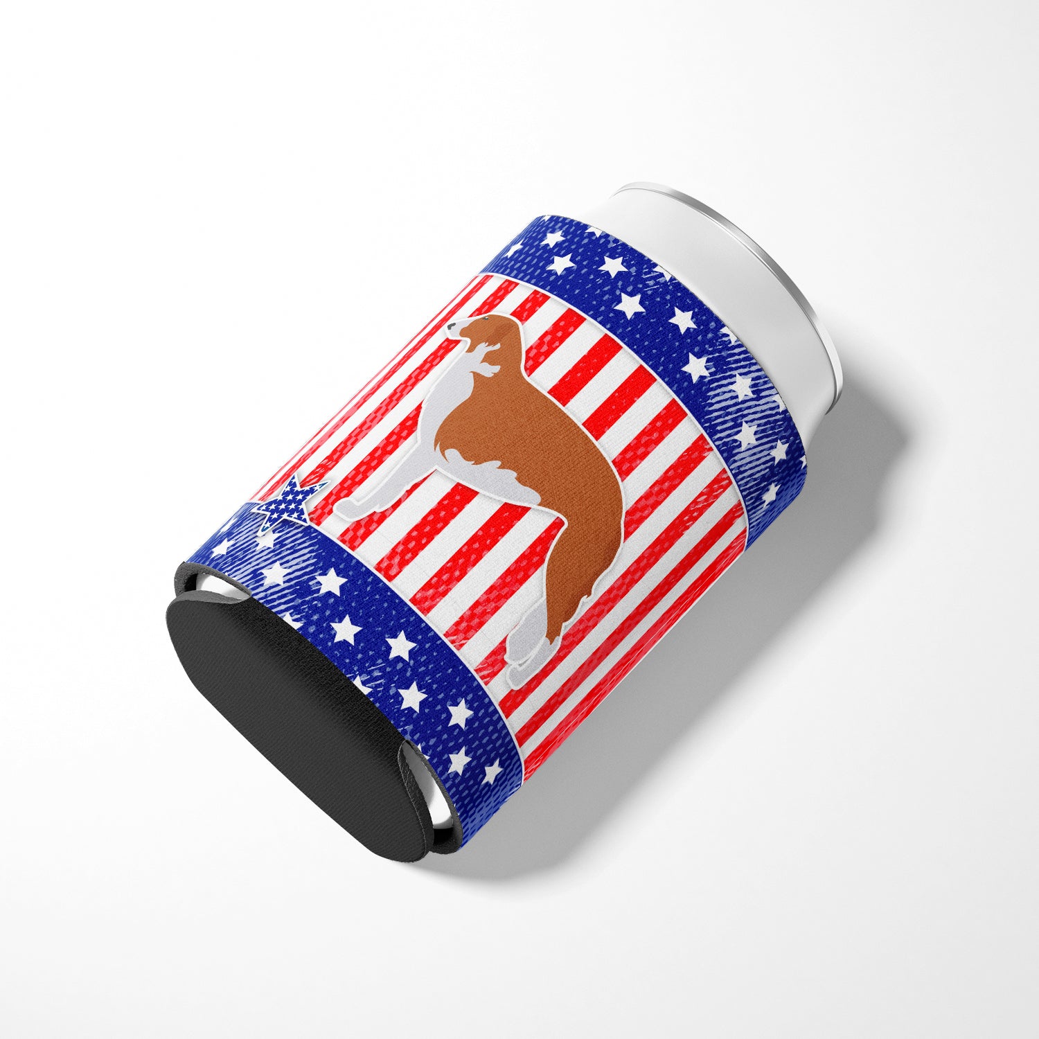 USA Patriotic Borzoi Russian Greyhound Can or Bottle Hugger BB3299CC  the-store.com.