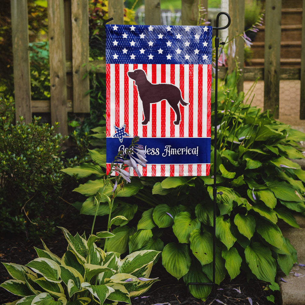 AUSA Patriotic merican Water Spaniel Flag Garden Size BB3301GF  the-store.com.