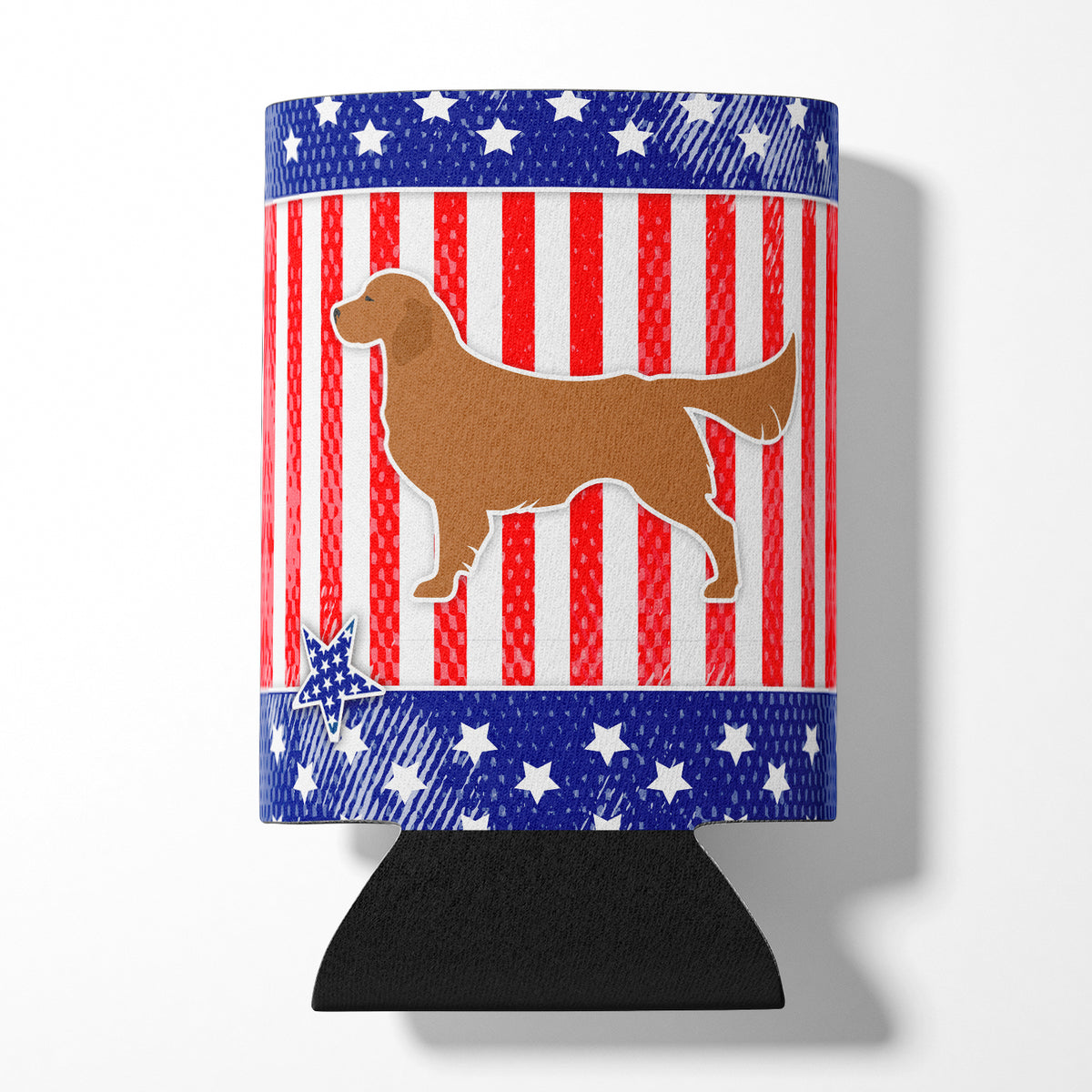 USA Patriotic Golden Retriever Can or Bottle Hugger BB3304CC  the-store.com.