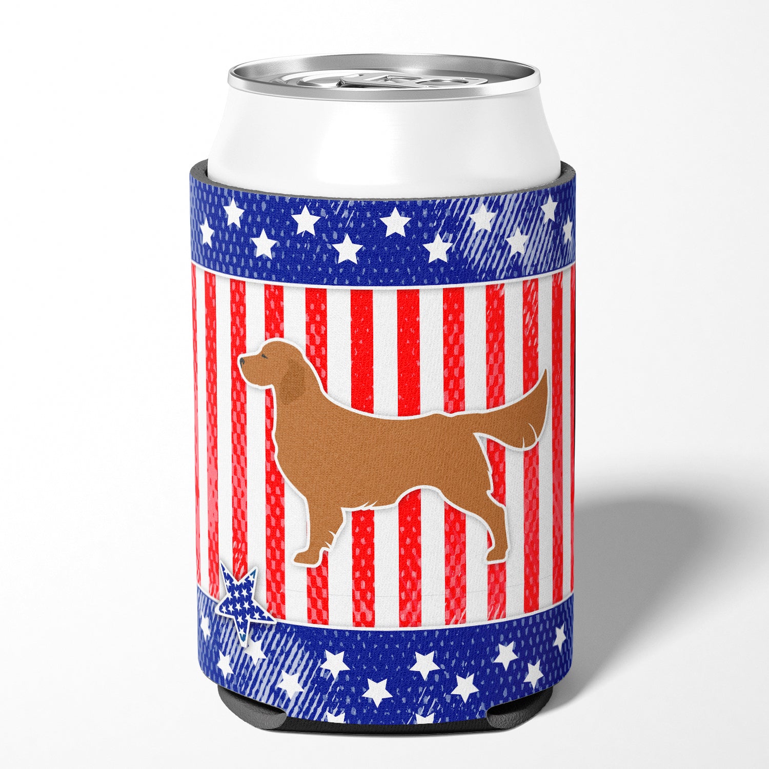 USA Patriotic Golden Retriever Can or Bottle Hugger BB3304CC  the-store.com.