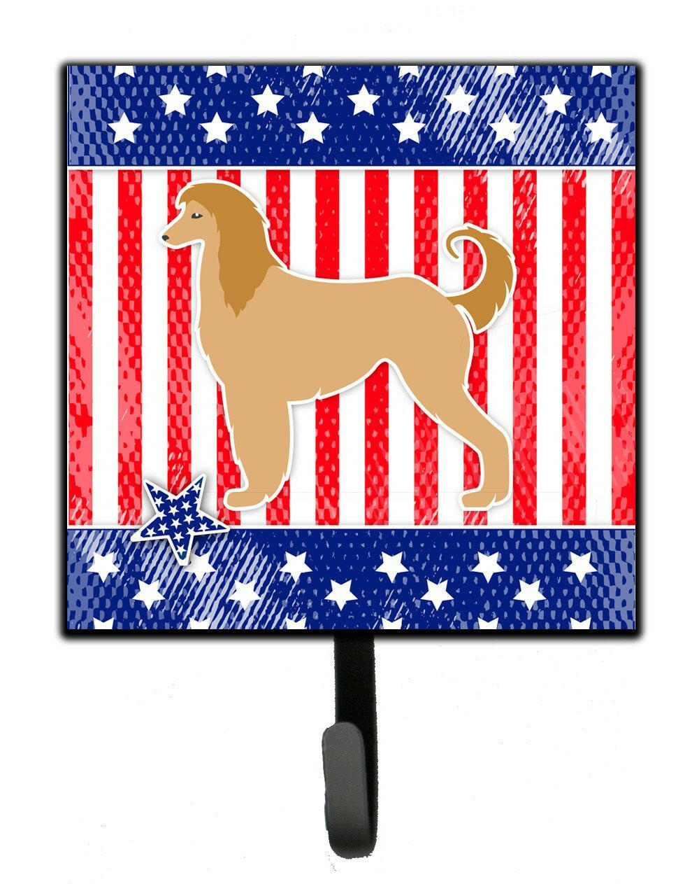 USA Patriotic Afghan Hound Leash or Key Holder BB3306SH4 by Caroline's Treasures