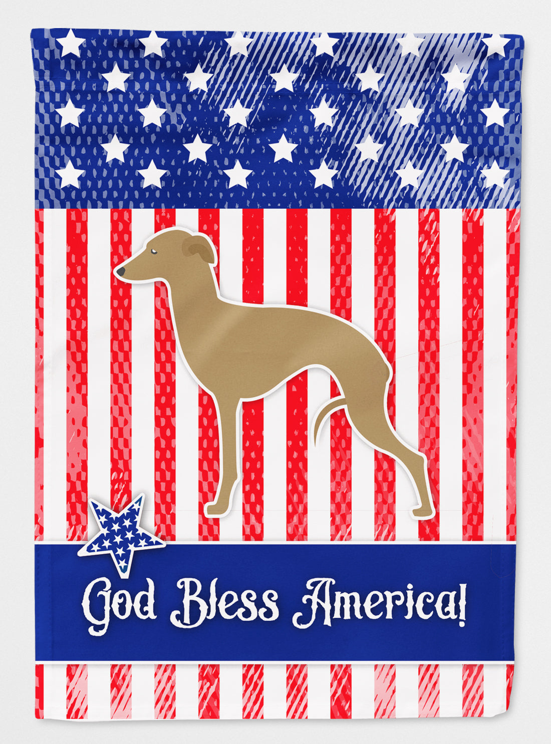 USA Patriotic Italian Greyhound Flag Canvas House Size BB3314CHF  the-store.com.