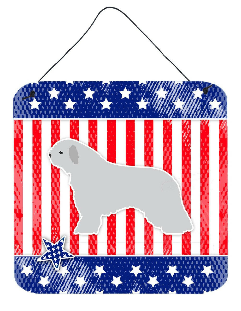 USA Patriotic Spanish Water Dog Wall or Door Hanging Prints BB3315DS66 by Caroline&#39;s Treasures