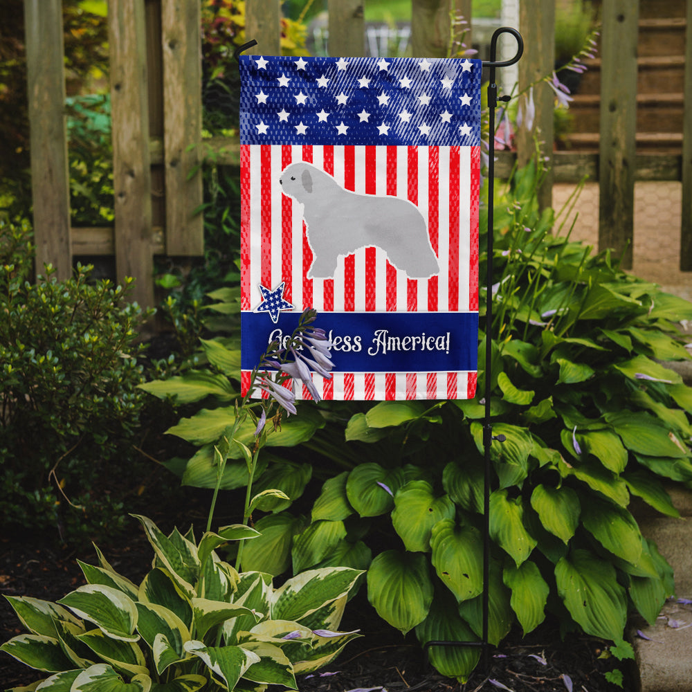 USA Patriotic Spanish Water Dog Flag Garden Size BB3315GF  the-store.com.