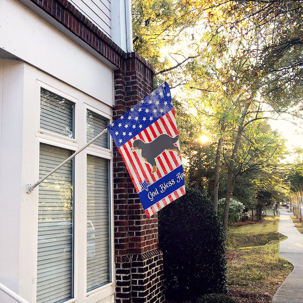 USA Patriotic Bernese Mountain Dog Flag Canvas House Size BB3319CHF  the-store.com.