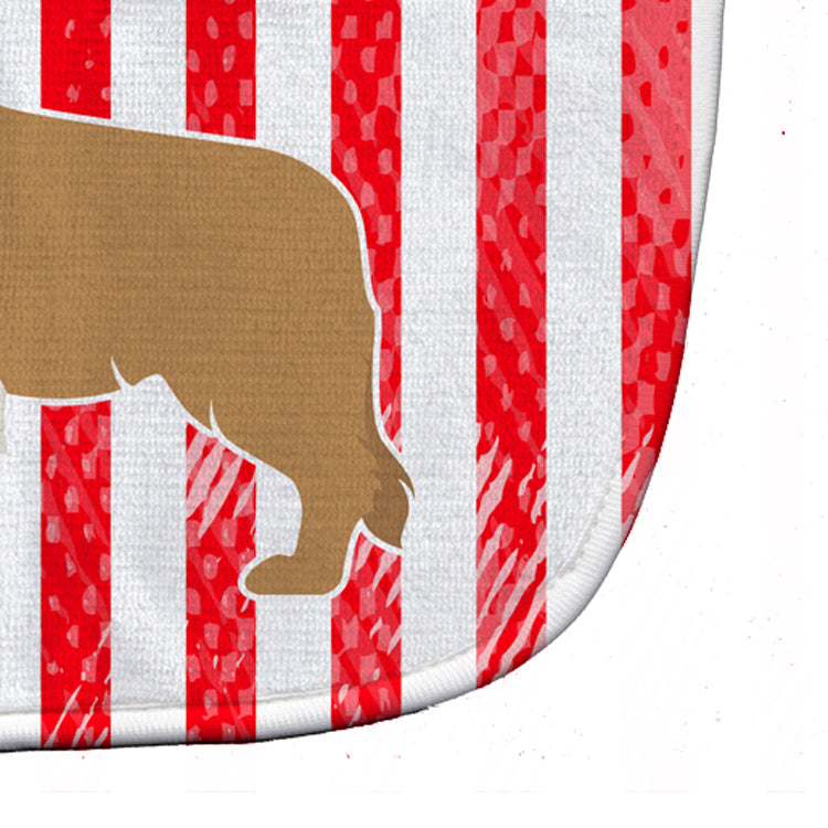 USA Patriotic Red Border Collie Baby Bib BB3322BIB - the-store.com