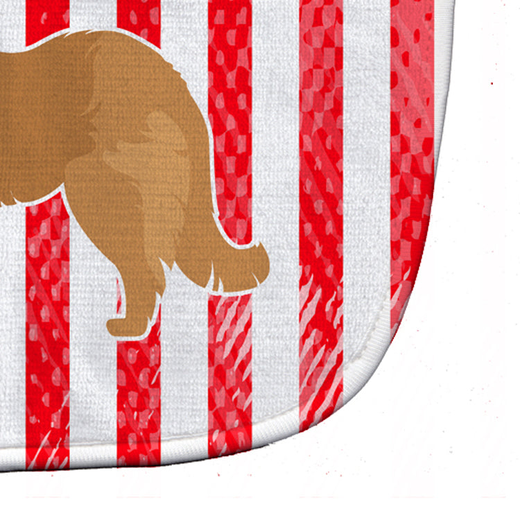 USA Patriotic Caucasian Shepherd Dog Baby Bib BB3325BIB - the-store.com