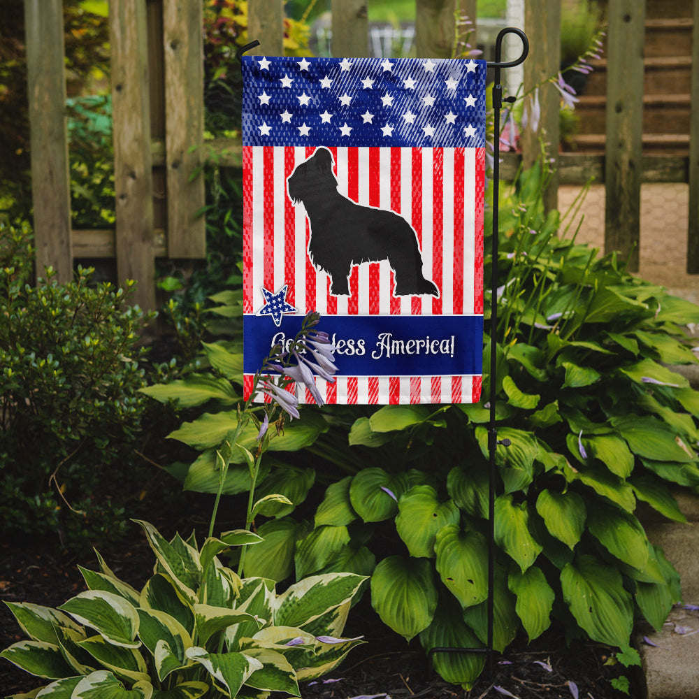 USA Patriotic Briard Flag Garden Size BB3326GF  the-store.com.