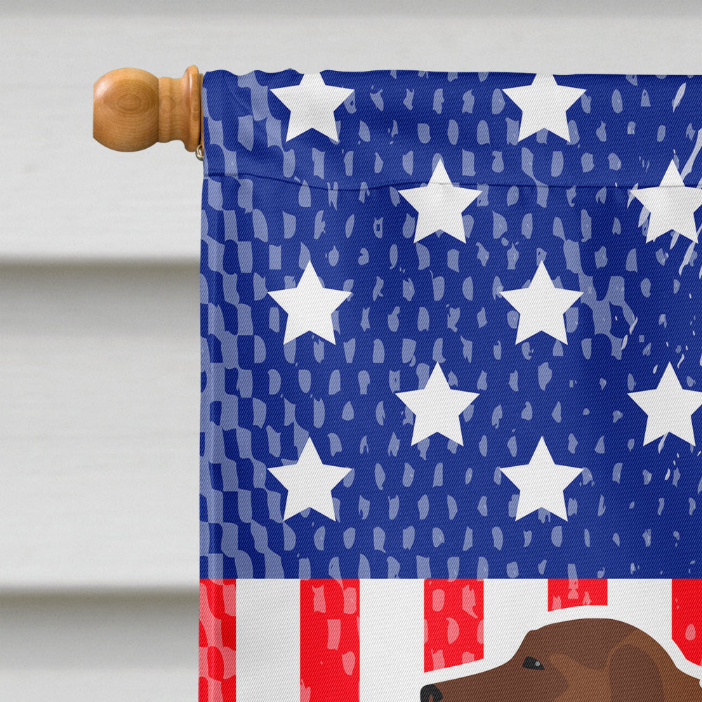 USA Patriotic Portuguese Sheepdog Dog Flag Canvas House Size BB3331CHF  the-store.com.