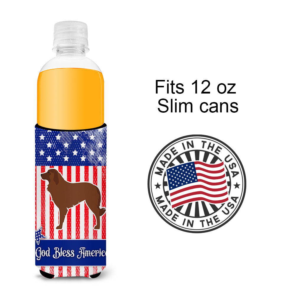 USA Patriotic Portuguese Sheepdog Dog  Ultra Hugger for slim cans BB3331MUK  the-store.com.