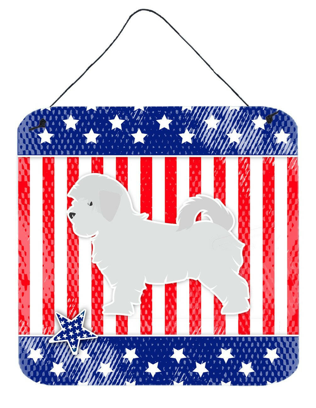 USA Patriotic Maltese Wall or Door Hanging Prints BB3336DS66 by Caroline's Treasures