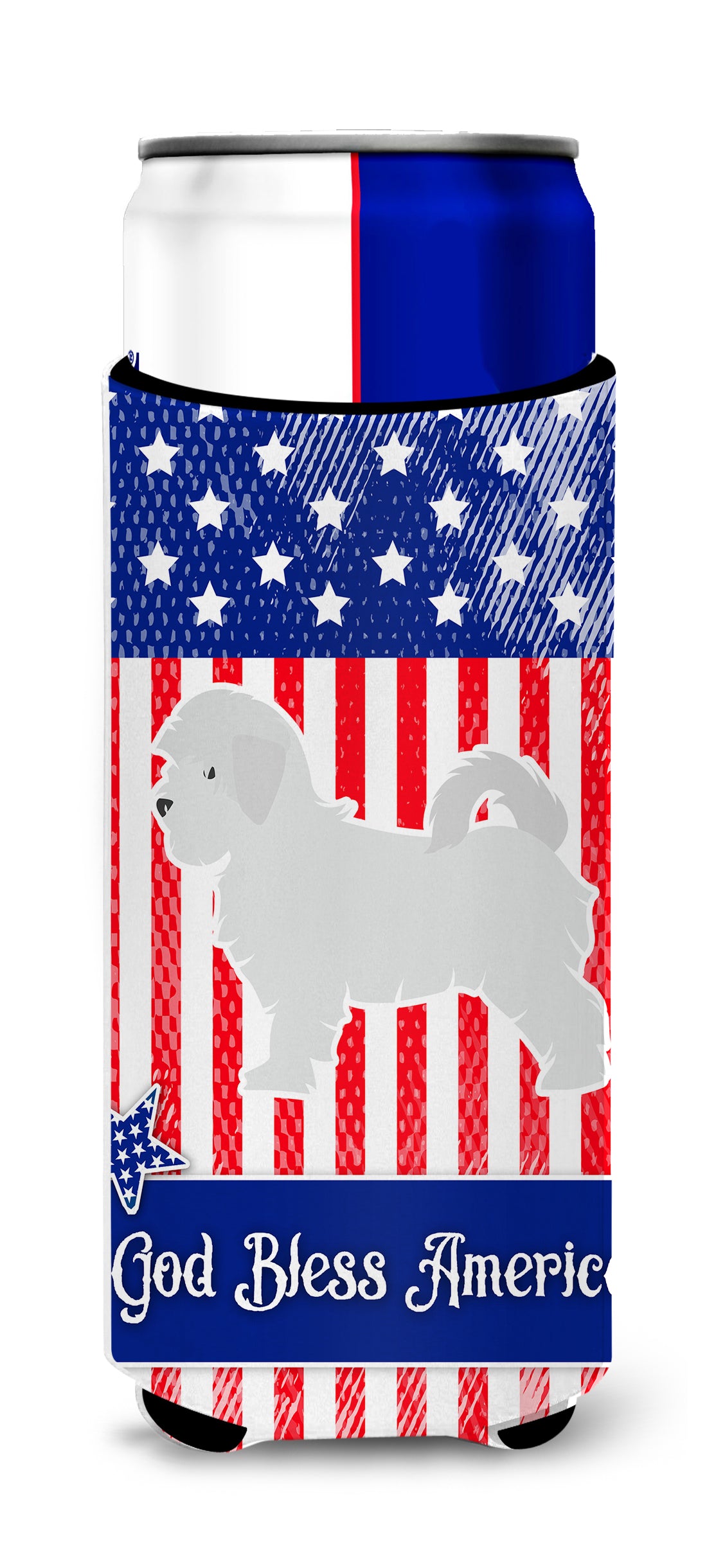 USA Patriotic Maltese  Ultra Hugger for slim cans BB3336MUK  the-store.com.