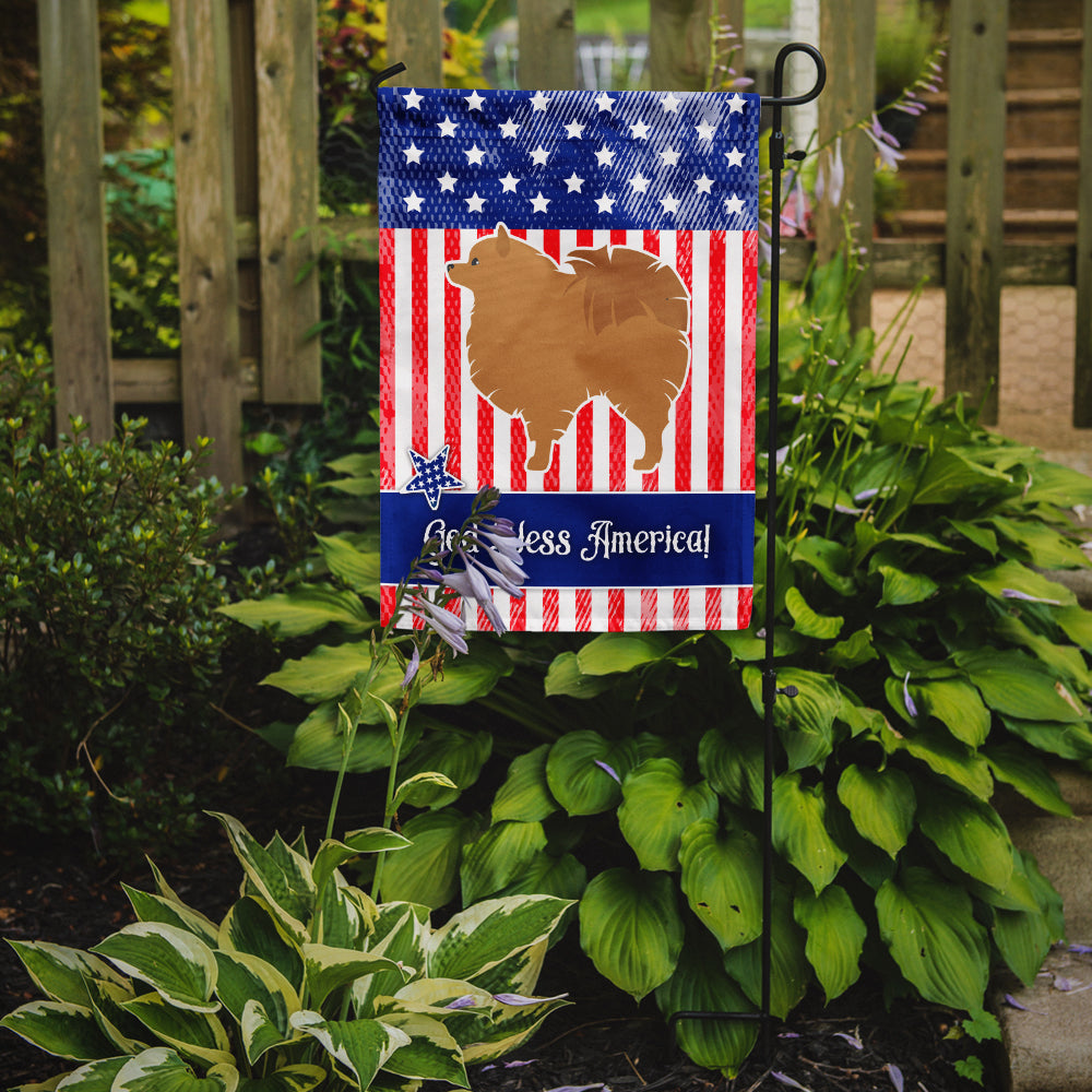 USA Patriotic Pomeranian Flag Garden Size BB3342GF  the-store.com.