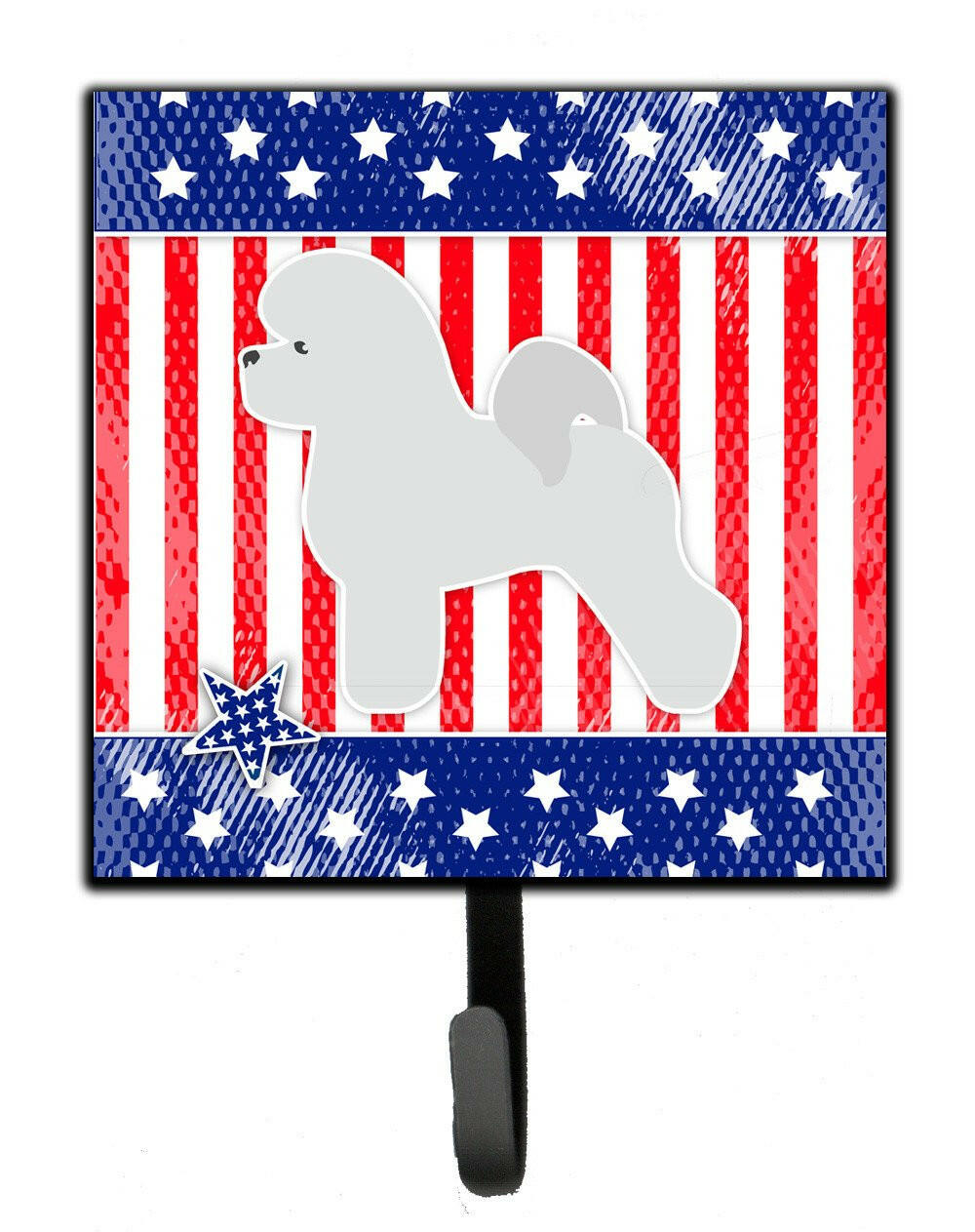 USA Patriotic Bichon Frise Leash or Key Holder BB3345SH4 by Caroline's Treasures