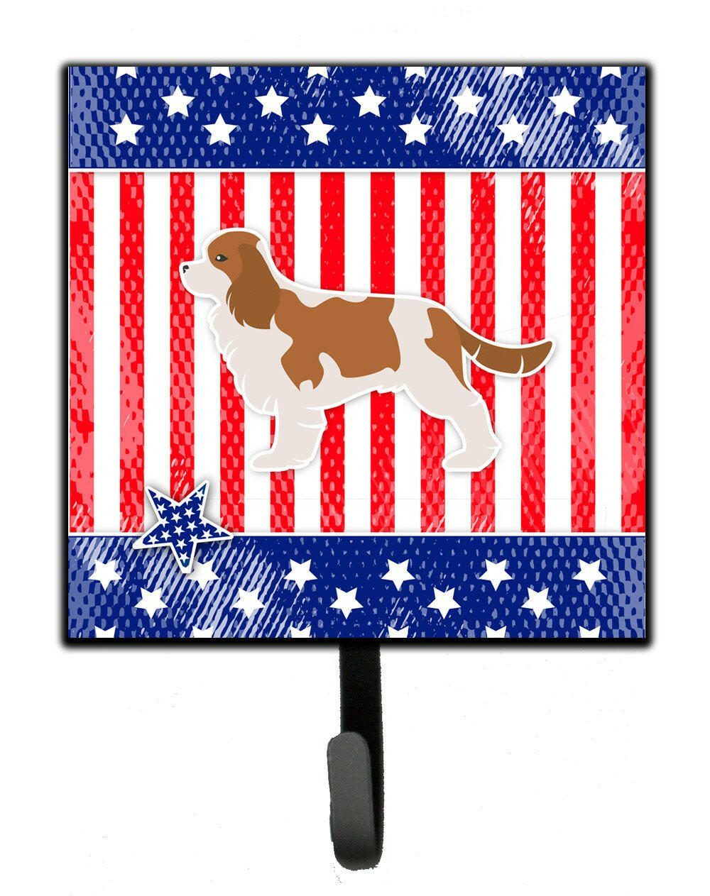 USA Patriotic Cavalier King Charles Spaniel Leash or Key Holder BB3349SH4 by Caroline's Treasures