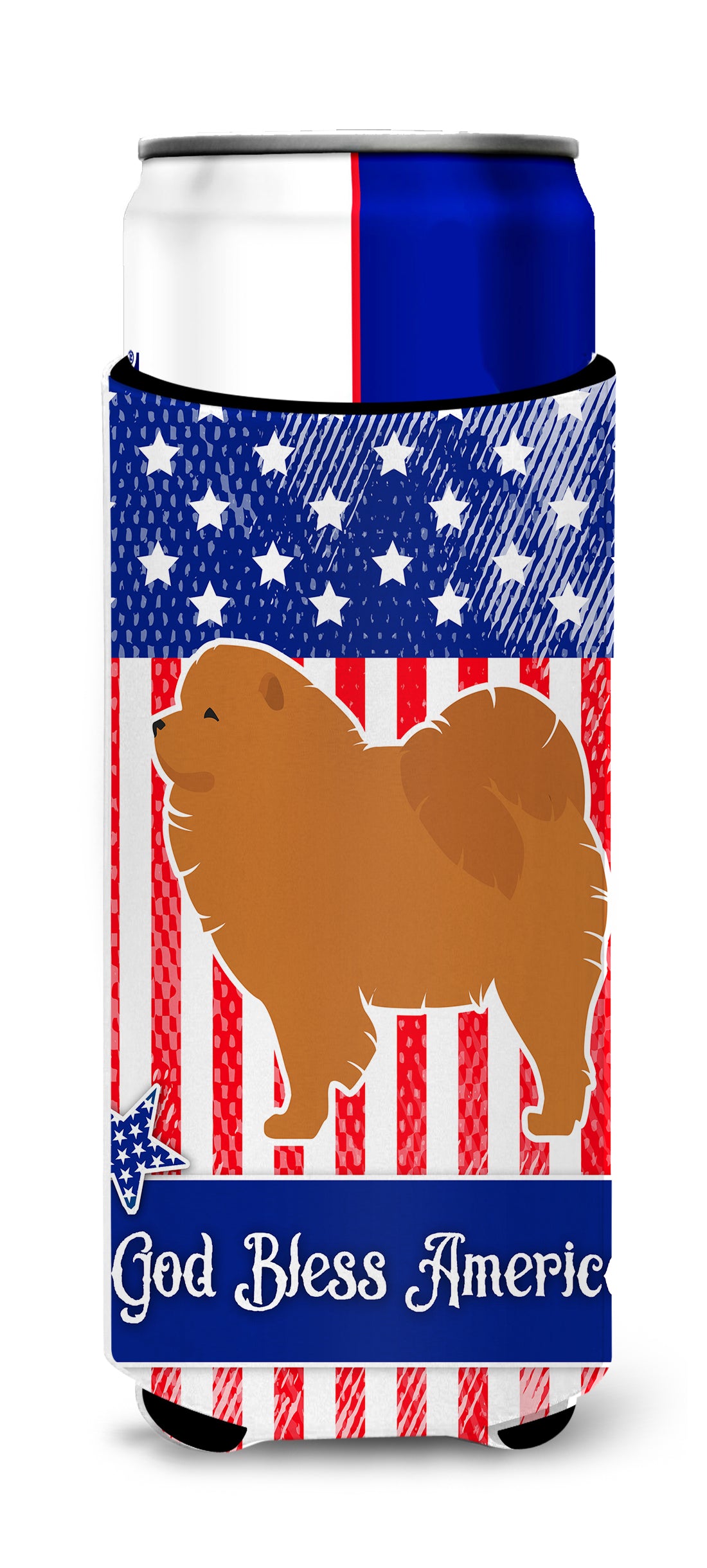 USA Patriotic Chow Chow  Ultra Hugger for slim cans BB3351MUK  the-store.com.