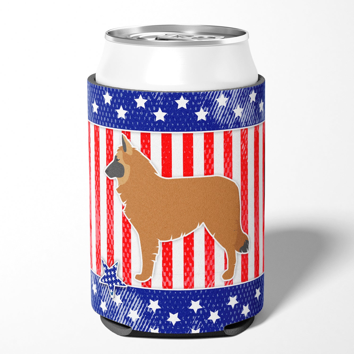 USA Patriotic Belgian Shepherd Can or Bottle Hugger BB3361CC  the-store.com.