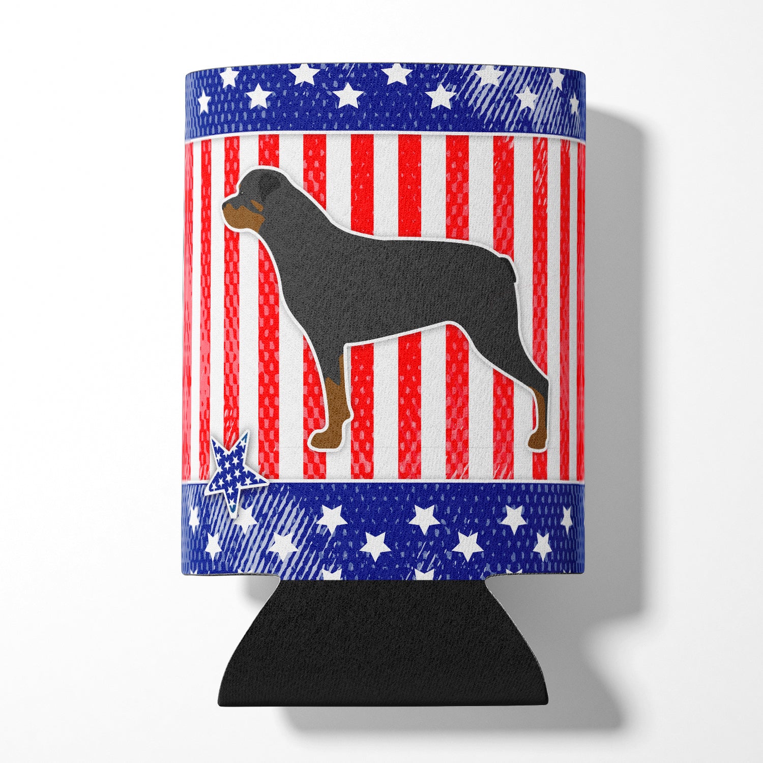 USA Patriotic Rottweiler Can or Bottle Hugger BB3366CC  the-store.com.