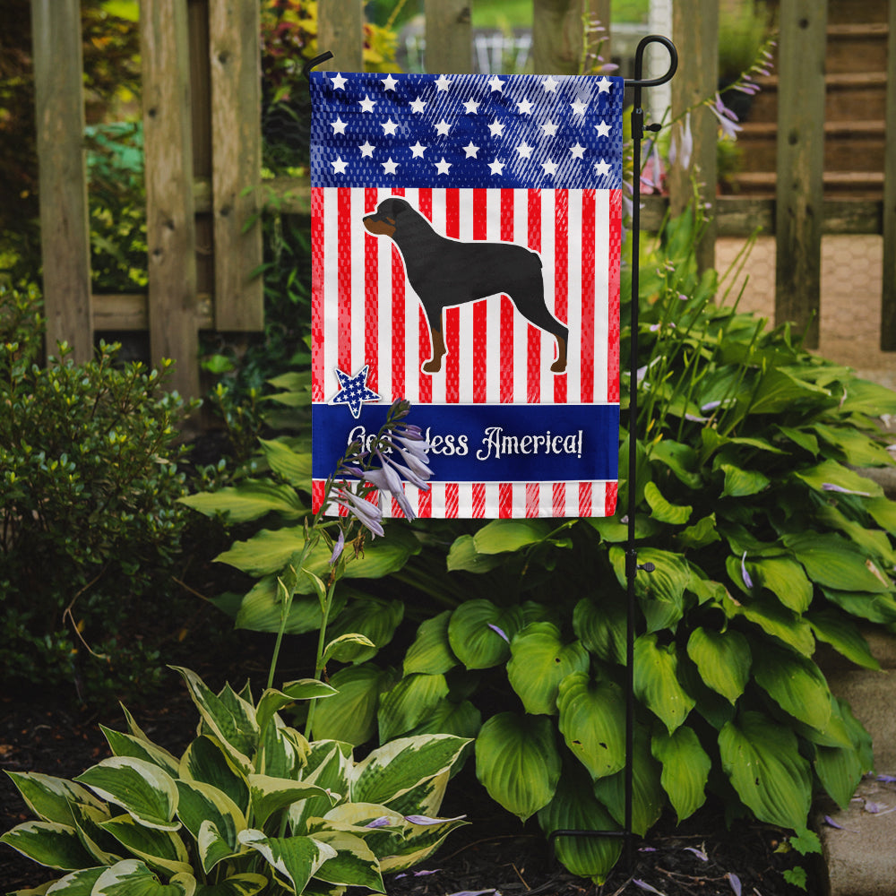 USA Patriotic Rottweiler Flag Garden Size BB3366GF  the-store.com.