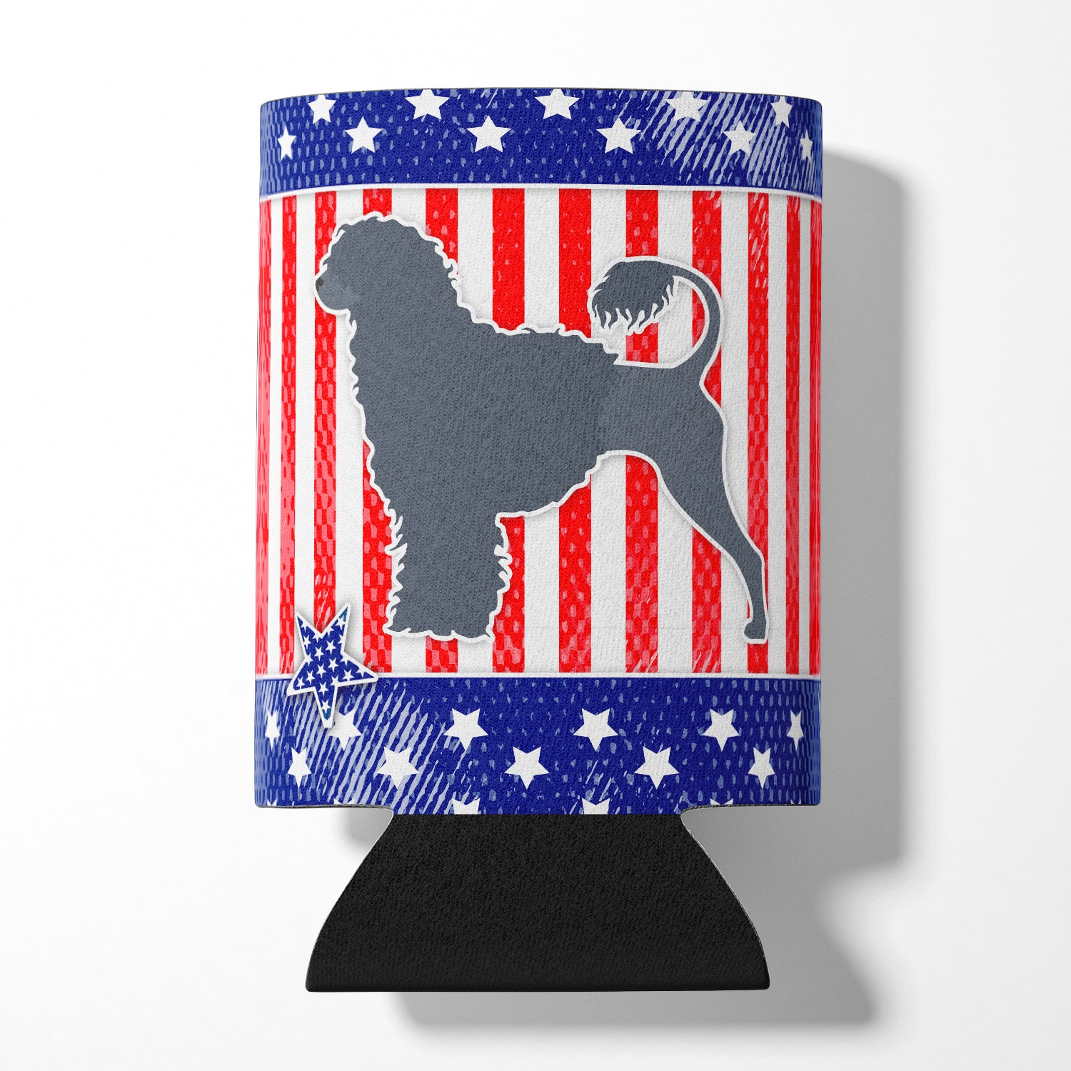 USA Patriotic Portuguese Water Dog Can or Bottle Hugger BB3368CC  the-store.com.