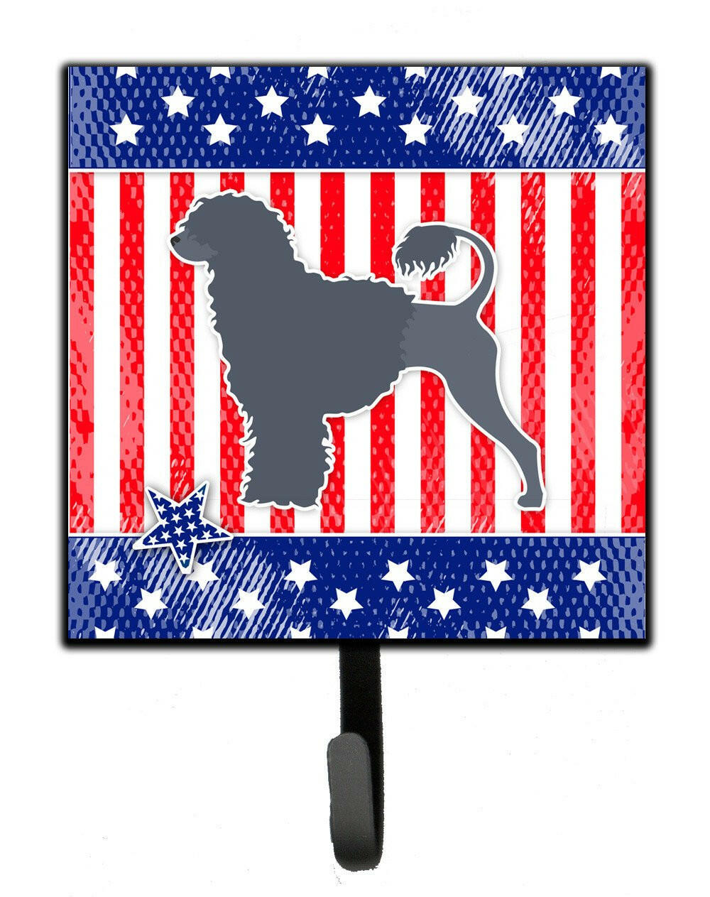 USA Patriotic Portuguese Water Dog Leash or Key Holder BB3368SH4 by Caroline's Treasures