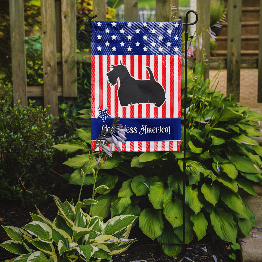 USA Patriotic Scottish Terrier Flag Garden Size BB3369GF  the-store.com.