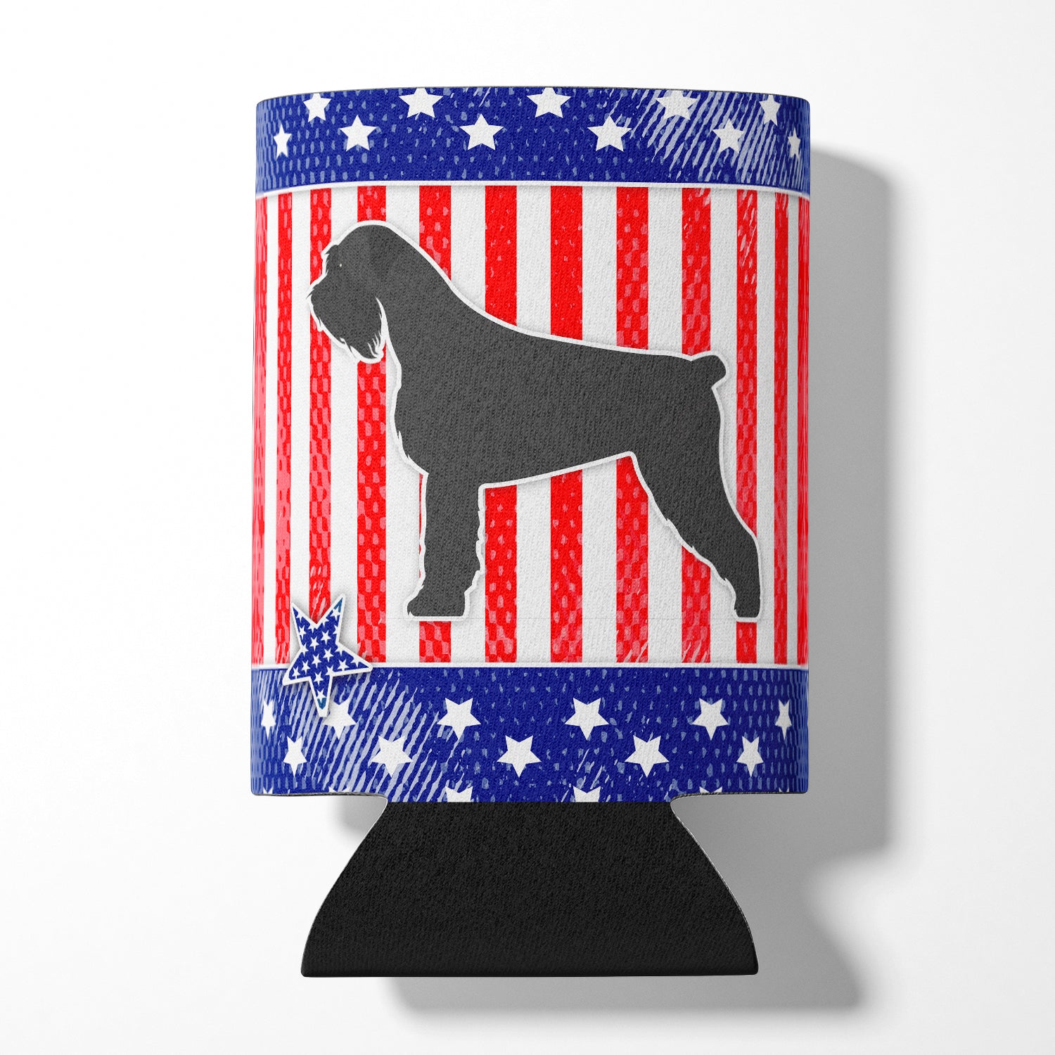 USA Patriotic Giant Schnauzer Can or Bottle Hugger BB3373CC  the-store.com.