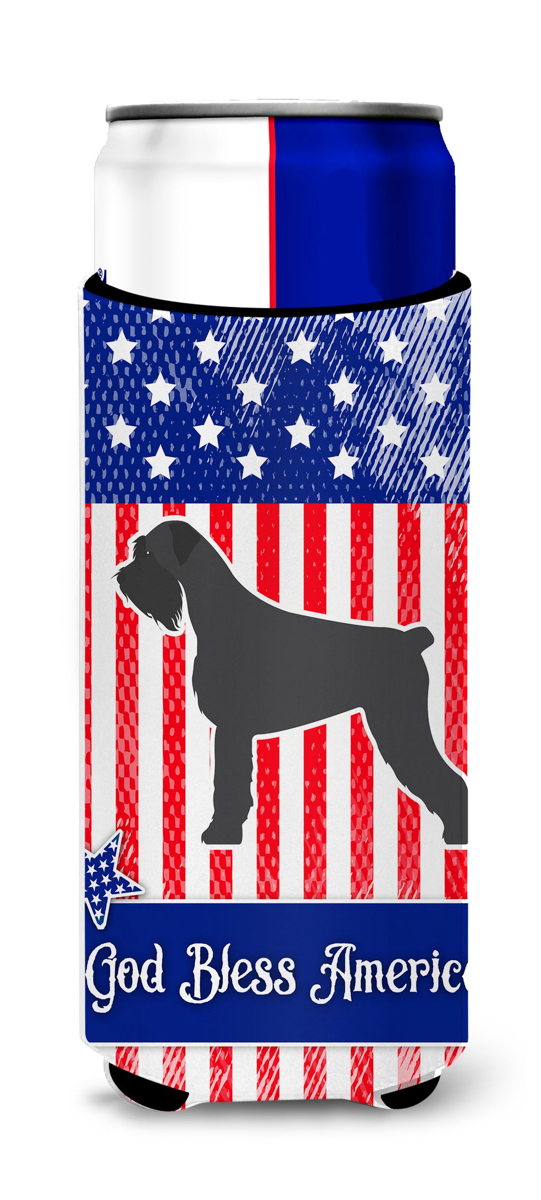 USA Patriotic Giant Schnauzer  Ultra Hugger for slim cans BB3373MUK  the-store.com.