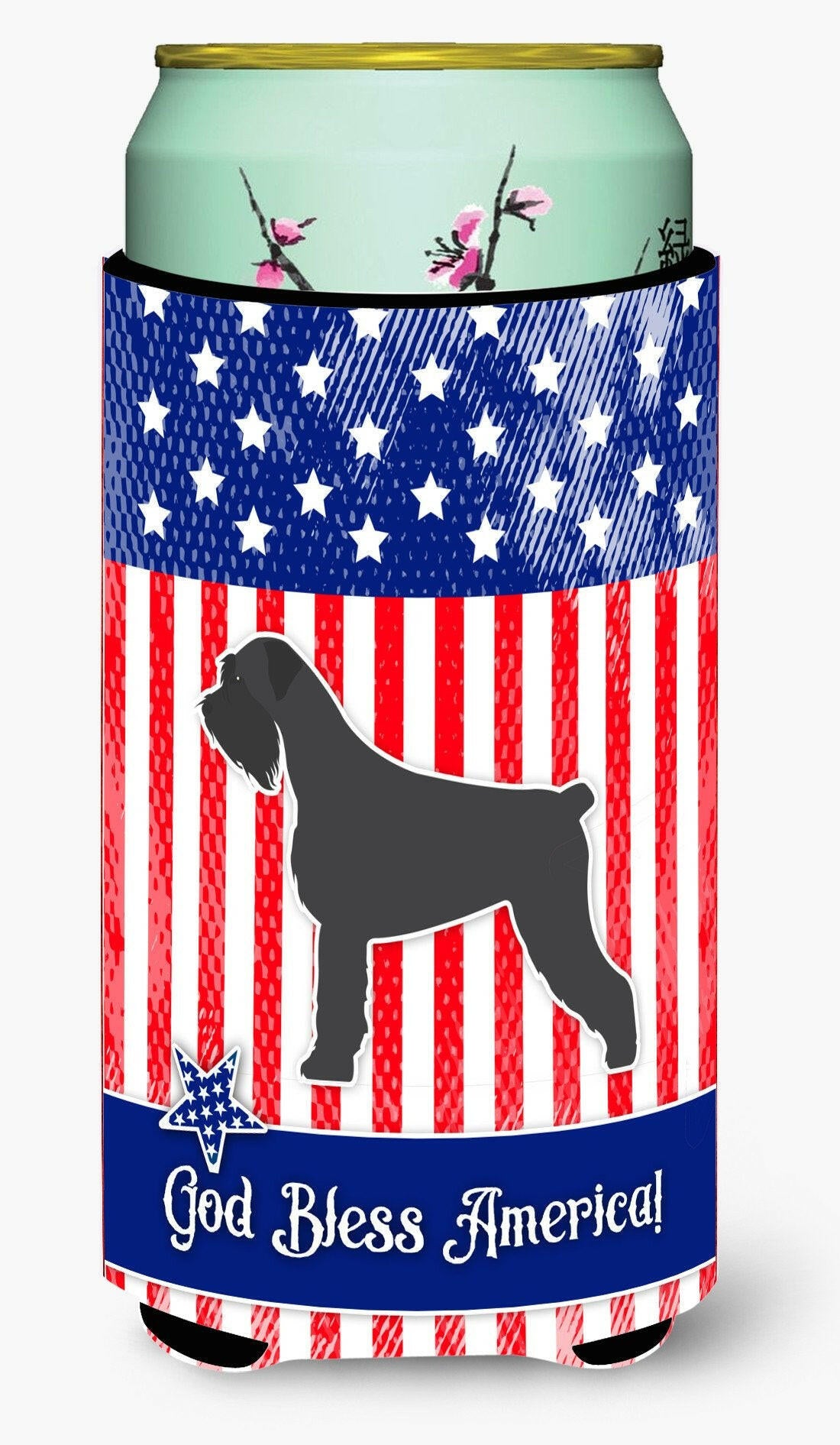 USA Patriotic Giant Schnauzer Tall Boy Beverage Insulator Hugger BB3373TBC by Caroline's Treasures