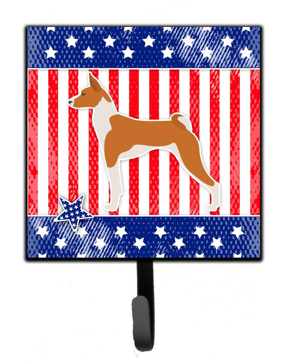 USA Patriotic Basenji Leash or Key Holder BB3374SH4 by Caroline's Treasures