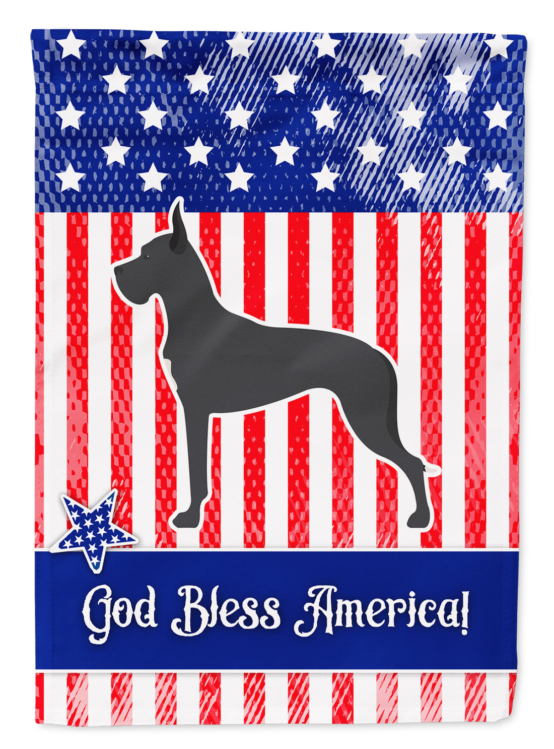 USA Patriotic Great Dane Flag Garden Size BB3375GF  the-store.com.