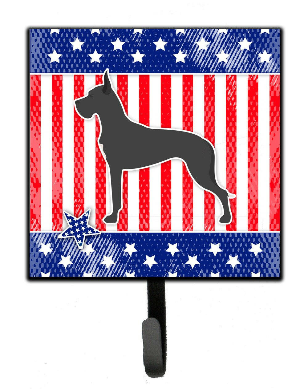 USA Patriotic Great Dane Leash or Key Holder BB3375SH4 by Caroline&#39;s Treasures