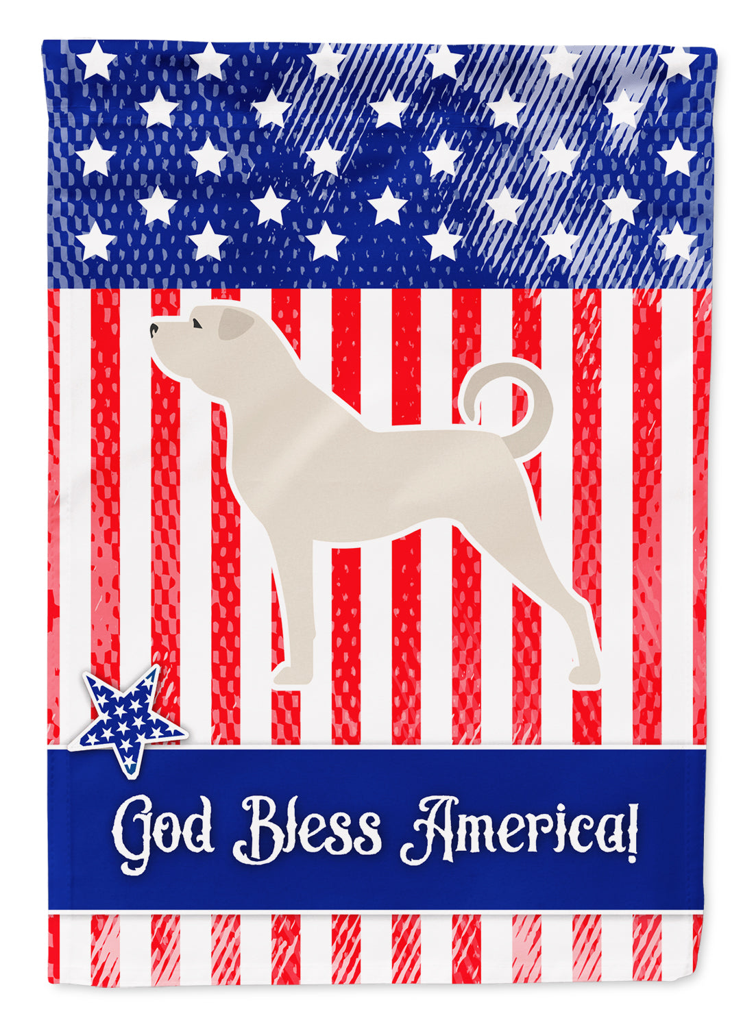 USA Patriotic Anatolian Shepherd Flag Garden Size BB3377GF  the-store.com.