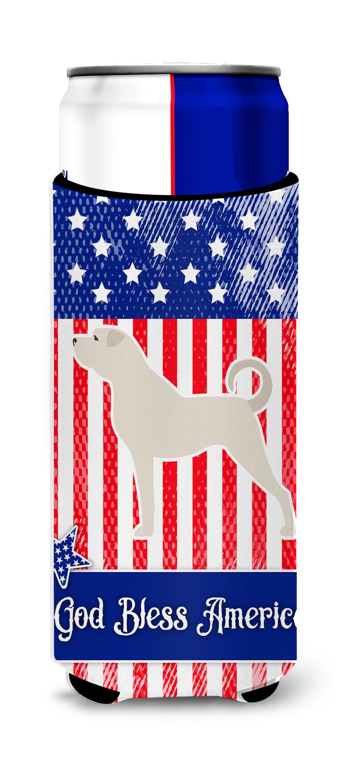 USA Patriotic Anatolian Shepherd  Ultra Hugger for slim cans BB3377MUK  the-store.com.