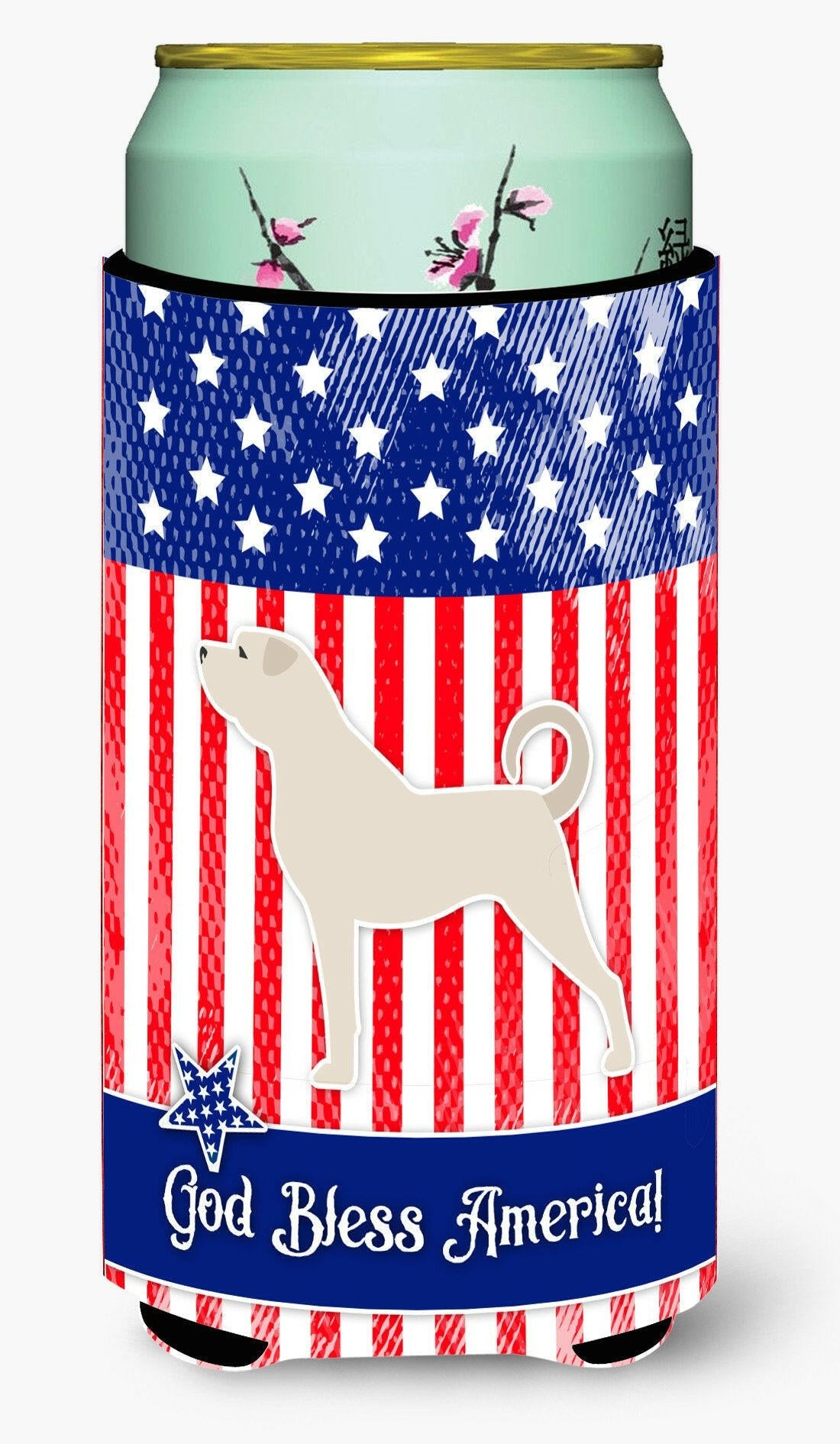 USA Patriotic Anatolian Shepherd Tall Boy Beverage Insulator Hugger BB3377TBC by Caroline's Treasures