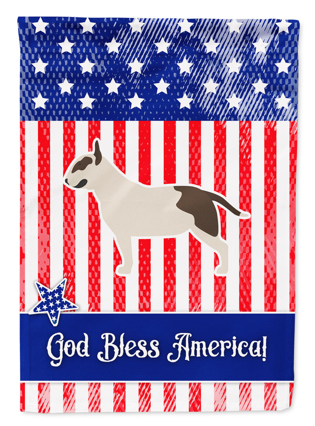 USA Patriotic Bull Terrier Flag Garden Size BB3378GF  the-store.com.