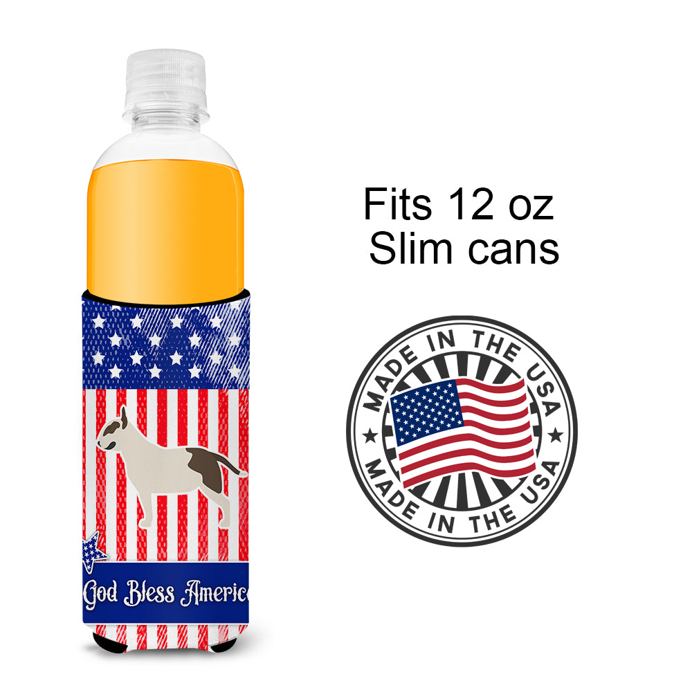 USA Patriotic Bull Terrier  Ultra Hugger for slim cans BB3378MUK  the-store.com.