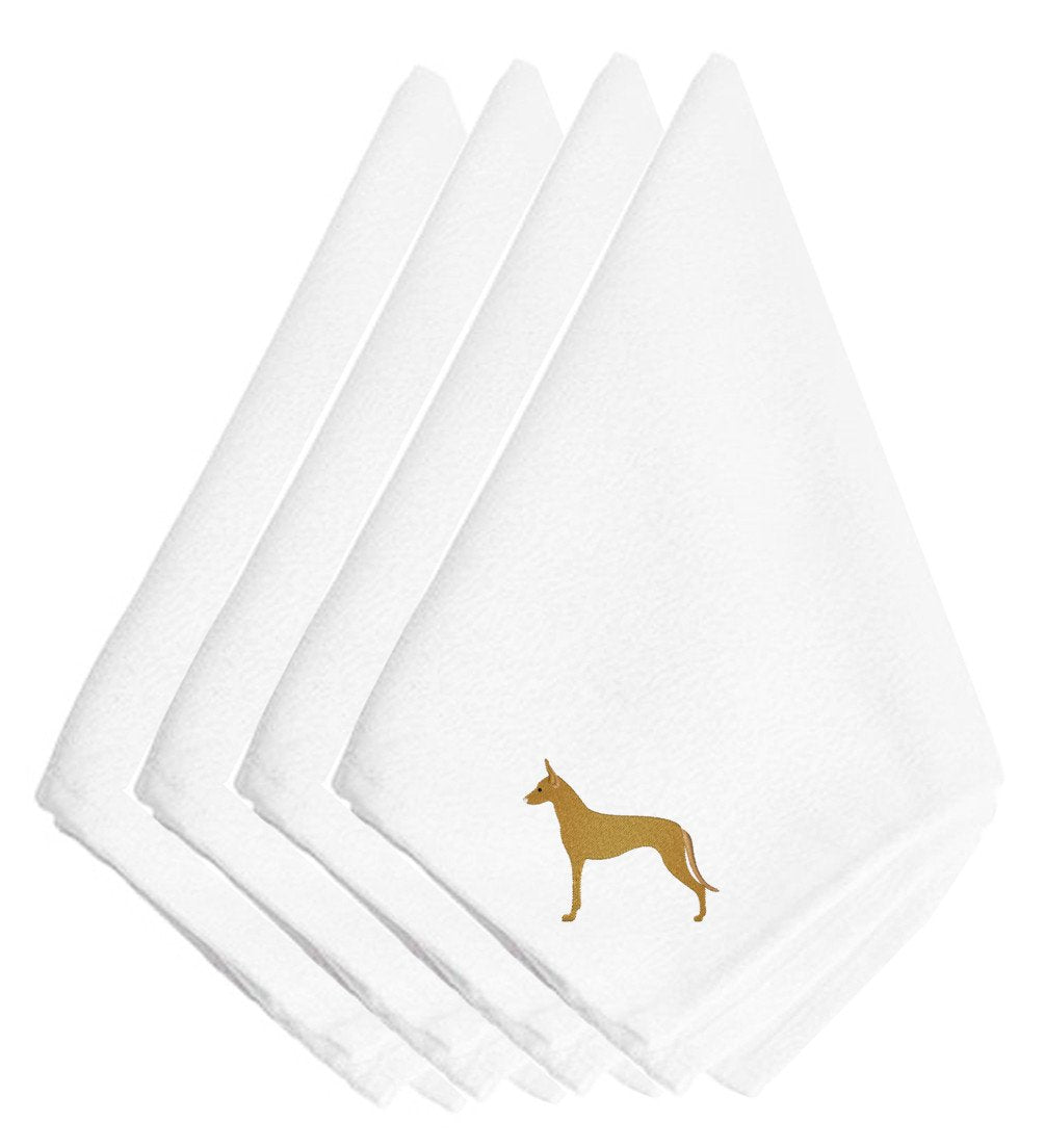 Pharaoh Hound Embroidered Napkins Set of 4 BB3388NPKE by Caroline's Treasures