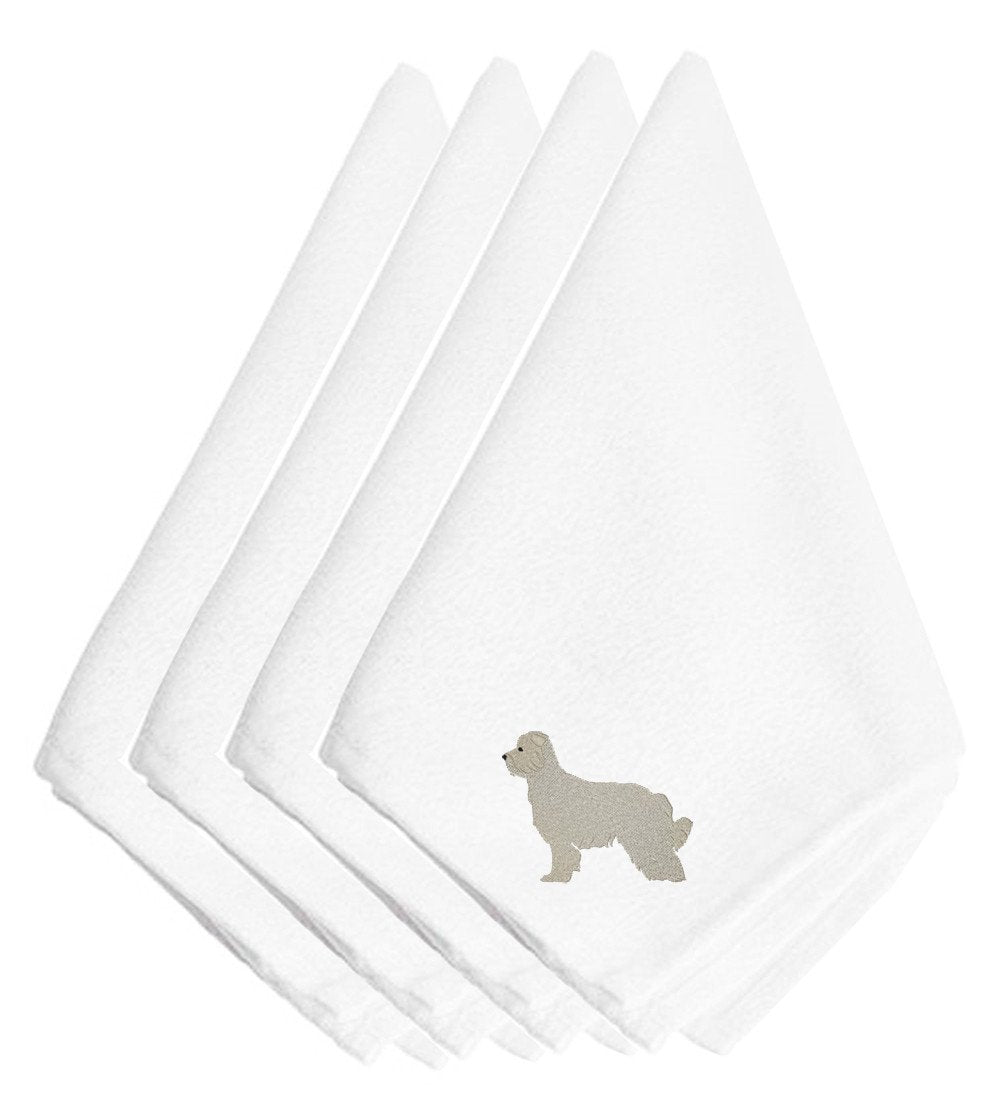 Pyrenean Shepherd Embroidered Napkins Set of 4 BB3418NPKE by Caroline's Treasures