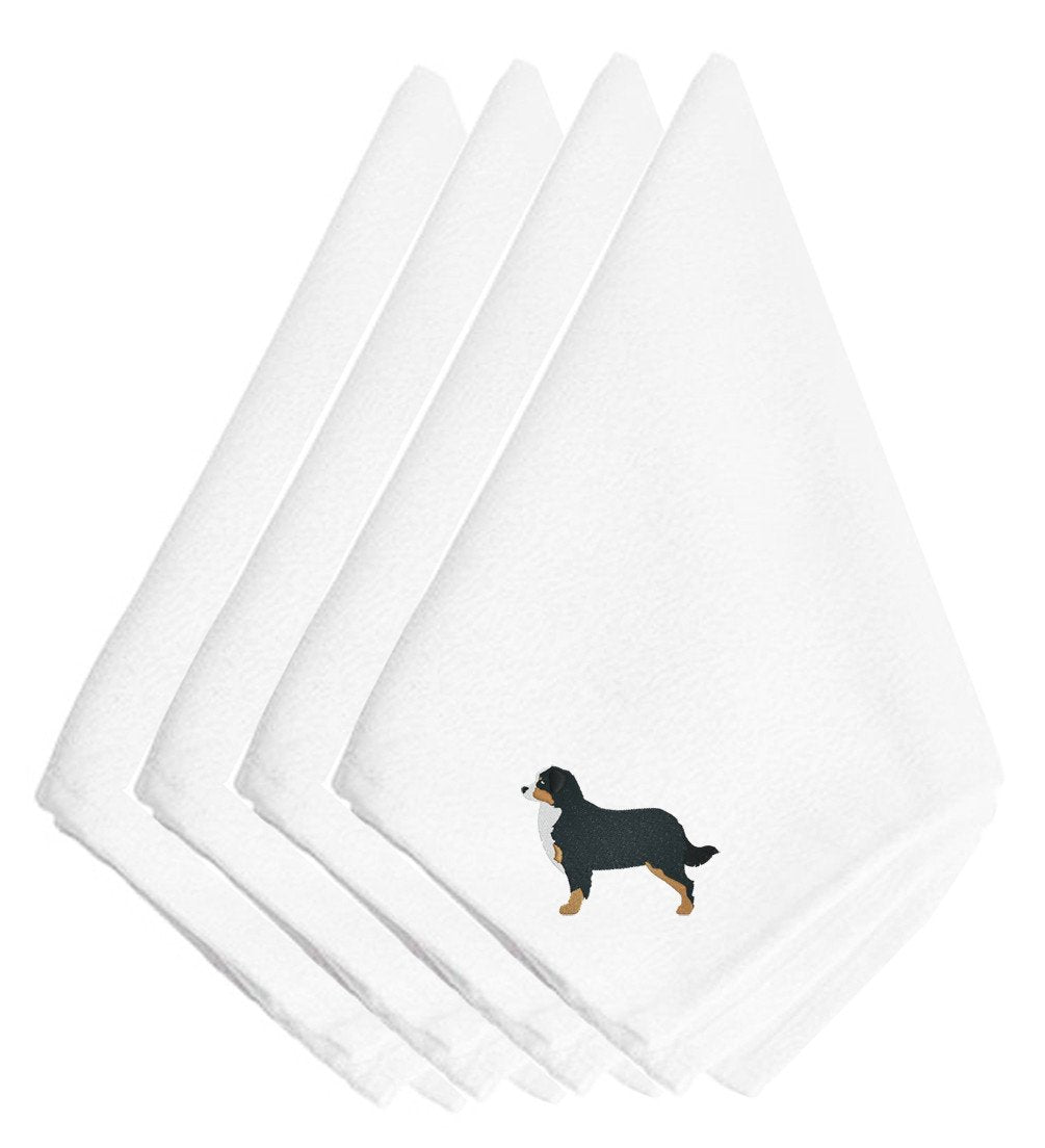 Bernese Mountain Dog Embroidered Napkins Set of 4 BB3419NPKE by Caroline's Treasures