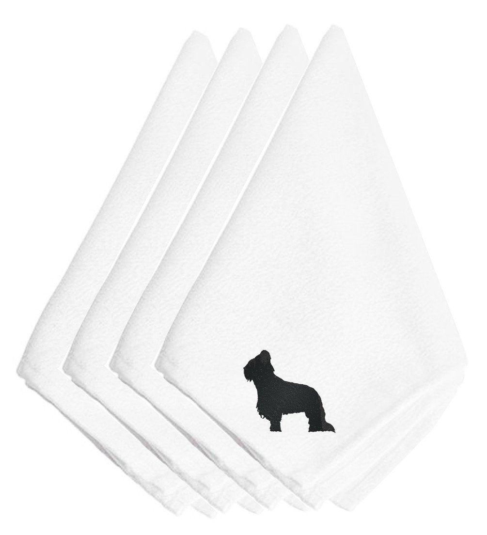 Briard Embroidered Napkins Set of 4 BB3426NPKE by Caroline's Treasures