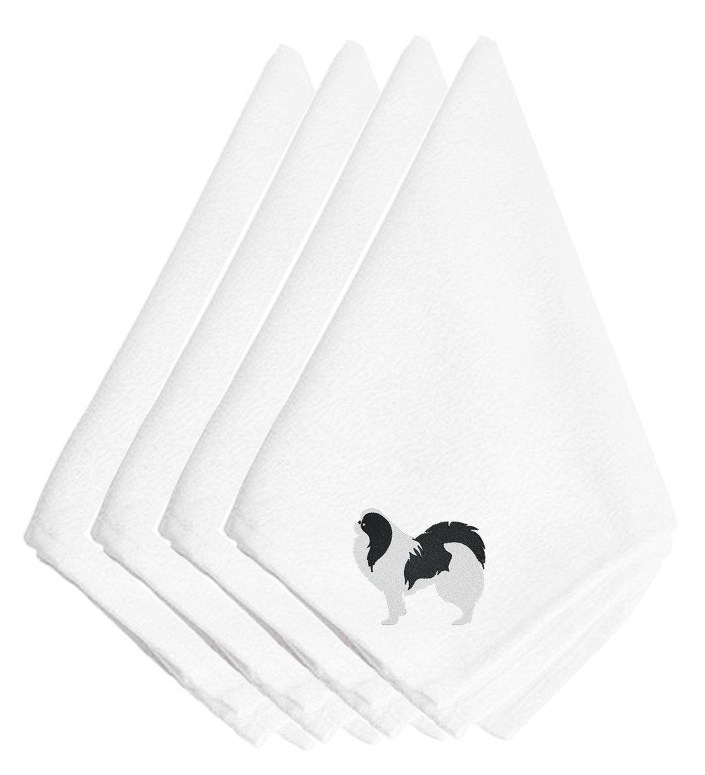 Japanese Chin Embroidered Napkins Set of 4 BB3437NPKE by Caroline&#39;s Treasures