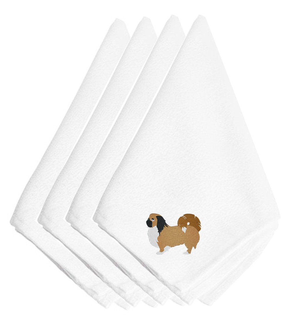 Pekingese Embroidered Napkins Set of 4 BB3438NPKE by Caroline's Treasures