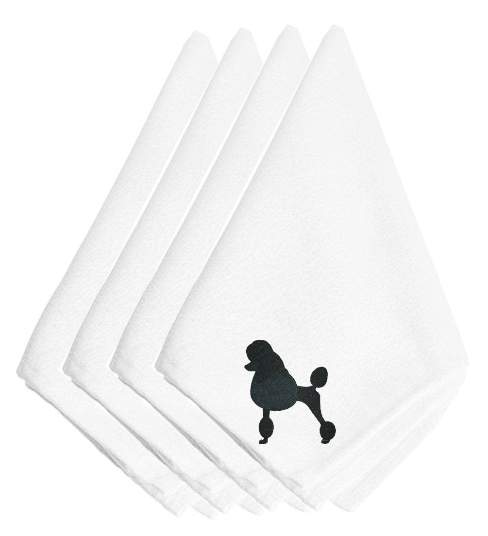 Poodle Embroidered Napkins Set of 4 BB3439NPKE by Caroline's Treasures