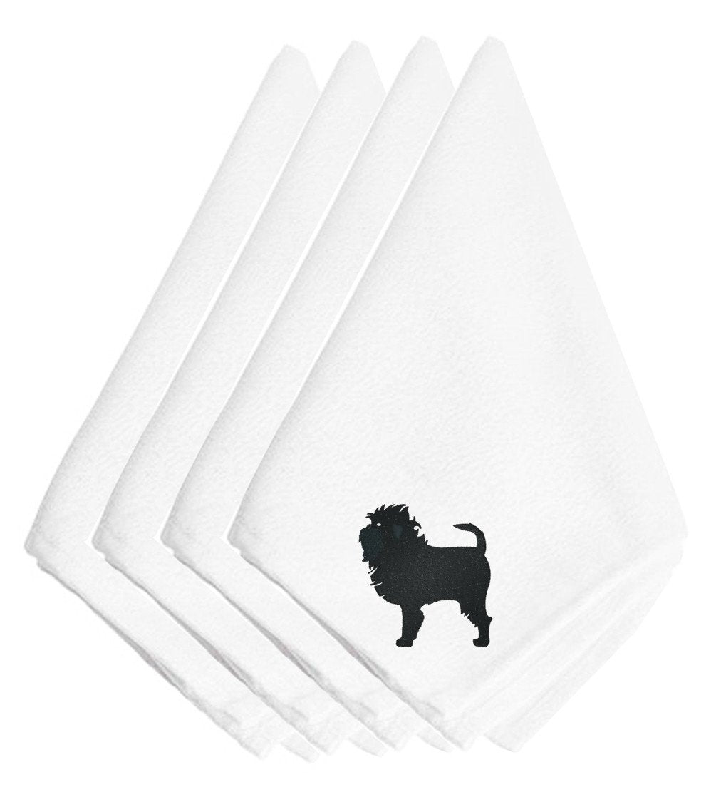 Affenpinscher Embroidered Napkins Set of 4 BB3448NPKE by Caroline&#39;s Treasures