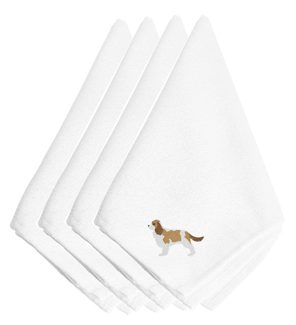 Cavalier King Charles Spaniel Embroidered Napkins Set of 4 BB3449NPKE by Caroline's Treasures