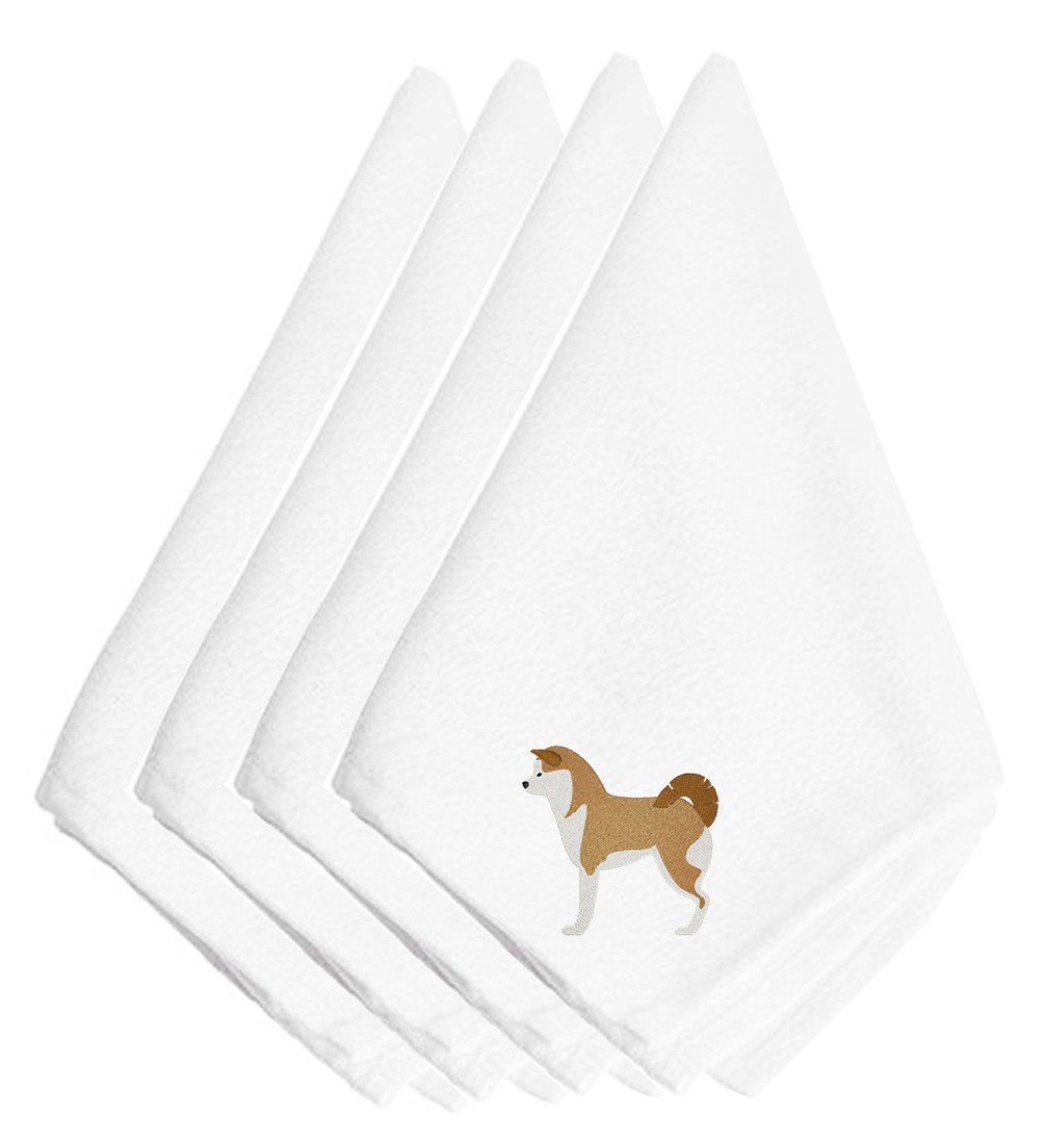 Akita Embroidered Napkins Set of 4 BB3472NPKE by Caroline's Treasures