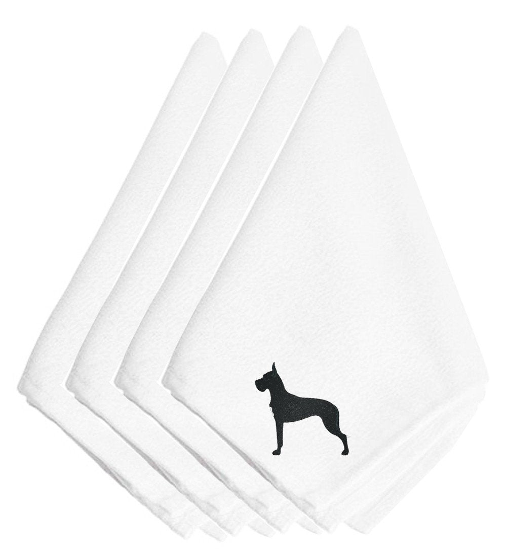 Great Dane Embroidered Napkins Set of 4 BB3475NPKE by Caroline's Treasures